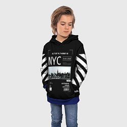 Толстовка-худи детская Off-White: NYC, цвет: 3D-синий — фото 2