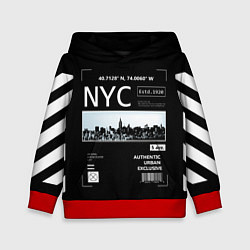 Толстовка-худи детская Off-White: NYC, цвет: 3D-красный