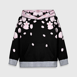Толстовка-худи детская САКУРА, цвет: 3D-меланж