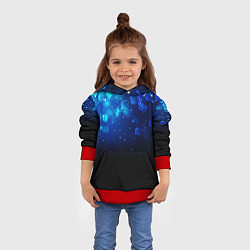 Толстовка-худи детская BLACK & BLUE, цвет: 3D-красный — фото 2