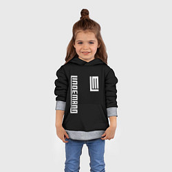 Толстовка-худи детская LINDEMANN, цвет: 3D-меланж — фото 2