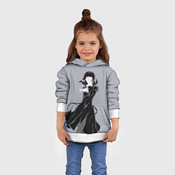 Толстовка-худи детская Ryuunosuke Akutagawa, цвет: 3D-белый — фото 2