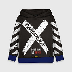 Толстовка-худи детская Off-White: Dangerous, цвет: 3D-синий