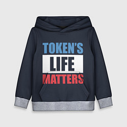 Толстовка-худи детская TOKENS LIFE MATTERS, цвет: 3D-меланж