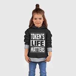 Толстовка-худи детская TOKENS LIFE MATTERS, цвет: 3D-меланж — фото 2