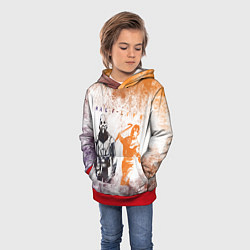 Толстовка-худи детская Half life attack, цвет: 3D-красный — фото 2
