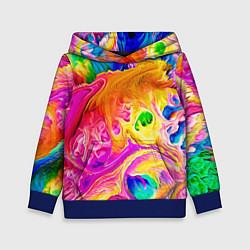 Толстовка-худи детская TIE DYE, цвет: 3D-синий
