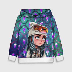 Толстовка-худи детская BILLIE EILISH, цвет: 3D-белый