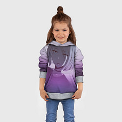 Толстовка-худи детская Аниме, цвет: 3D-меланж — фото 2