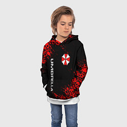 Толстовка-худи детская UMBRELLA CORP, цвет: 3D-белый — фото 2