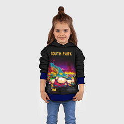 Толстовка-худи детская Южный Парк, цвет: 3D-синий — фото 2