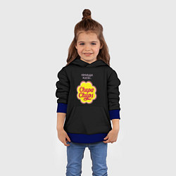 Толстовка-худи детская Chupa chups, цвет: 3D-синий — фото 2