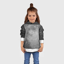 Толстовка-худи детская ЛУНА, цвет: 3D-белый — фото 2