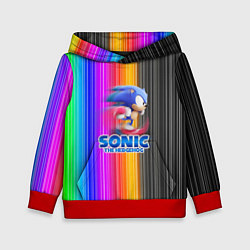 Толстовка-худи детская SONIC 2020, цвет: 3D-красный