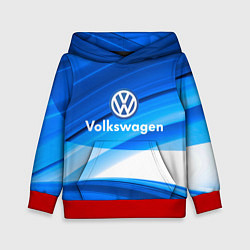 Толстовка-худи детская Volkswagen, цвет: 3D-красный