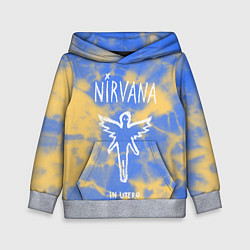 Толстовка-худи детская NIRVANA, цвет: 3D-меланж