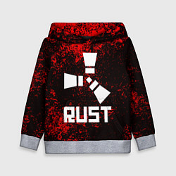 Толстовка-худи детская RUST, цвет: 3D-меланж