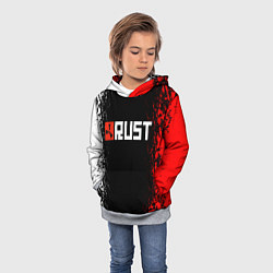 Толстовка-худи детская RUST, цвет: 3D-меланж — фото 2