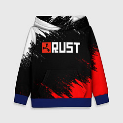 Толстовка-худи детская RUST, цвет: 3D-синий