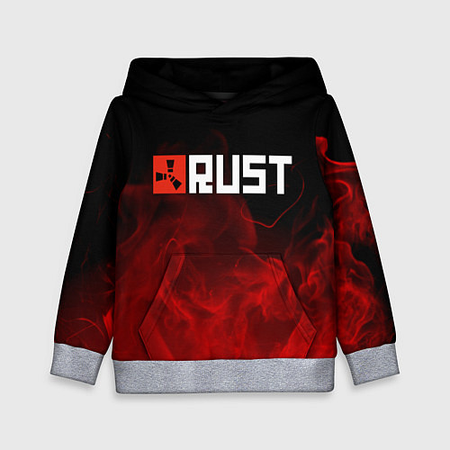 Детская толстовка RUST / 3D-Меланж – фото 1