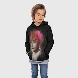 Толстовка-худи детская BTS, цвет: 3D-меланж — фото 2