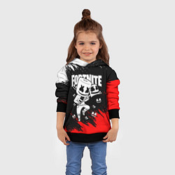 Толстовка-худи детская FORTNITE x MARSHMELLO, цвет: 3D-черный — фото 2