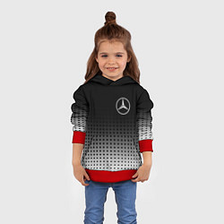 Толстовка-худи детская Mercedes-Benz, цвет: 3D-красный — фото 2