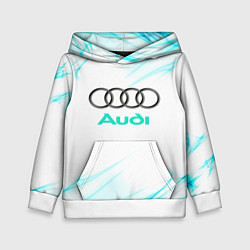 Толстовка-худи детская Audi, цвет: 3D-белый