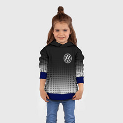 Толстовка-худи детская Volkswagen, цвет: 3D-синий — фото 2