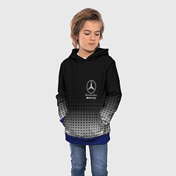 Толстовка-худи детская Mercedes-Benz, цвет: 3D-синий — фото 2