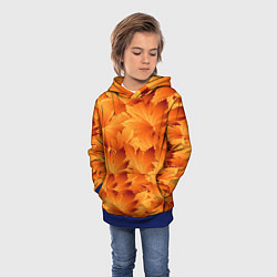 Толстовка-худи детская Клен, цвет: 3D-синий — фото 2