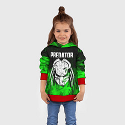 Толстовка-худи детская PREDATOR, цвет: 3D-красный — фото 2