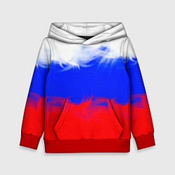 Толстовка-худи детская Россия, цвет: 3D-красный