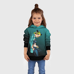 Толстовка-худи детская Джолин Кудзё, цвет: 3D-черный — фото 2