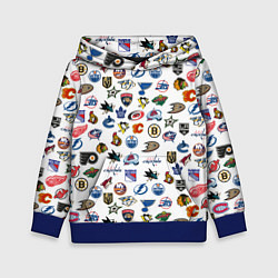 Толстовка-худи детская NHL PATTERN Z, цвет: 3D-синий