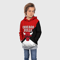 Толстовка-худи детская CHICAGO BULLS, цвет: 3D-меланж — фото 2