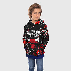 Толстовка-худи детская CHICAGO BULLS, цвет: 3D-синий — фото 2