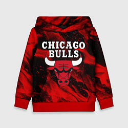 Толстовка-худи детская CHICAGO BULLS, цвет: 3D-красный