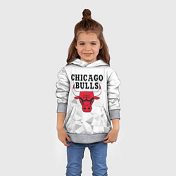 Толстовка-худи детская CHICAGO BULLS, цвет: 3D-меланж — фото 2