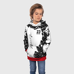 Толстовка-худи детская Michael Jordan 23, цвет: 3D-красный — фото 2