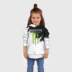 Толстовка-худи детская MONSTER ENERGY, цвет: 3D-белый — фото 2
