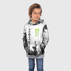 Толстовка-худи детская MONSTER ENERGY, цвет: 3D-меланж — фото 2