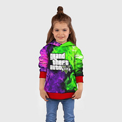 Толстовка-худи детская GTA 5, цвет: 3D-красный — фото 2
