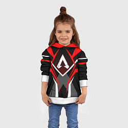 Толстовка-худи детская APEX, цвет: 3D-белый — фото 2