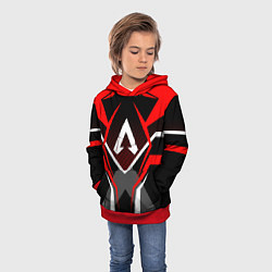 Толстовка-худи детская APEX, цвет: 3D-красный — фото 2