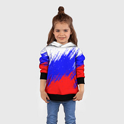 Толстовка-худи детская Россия, цвет: 3D-черный — фото 2