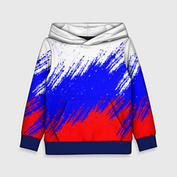 Толстовка-худи детская Россия, цвет: 3D-синий