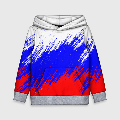 Детская толстовка Россия / 3D-Меланж – фото 1