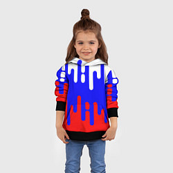 Толстовка-худи детская Россия, цвет: 3D-черный — фото 2