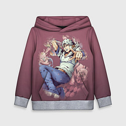 Толстовка-худи детская JoJo, цвет: 3D-меланж